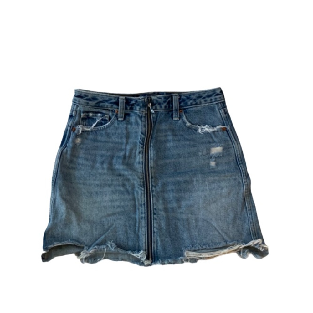 Denim mini skirt